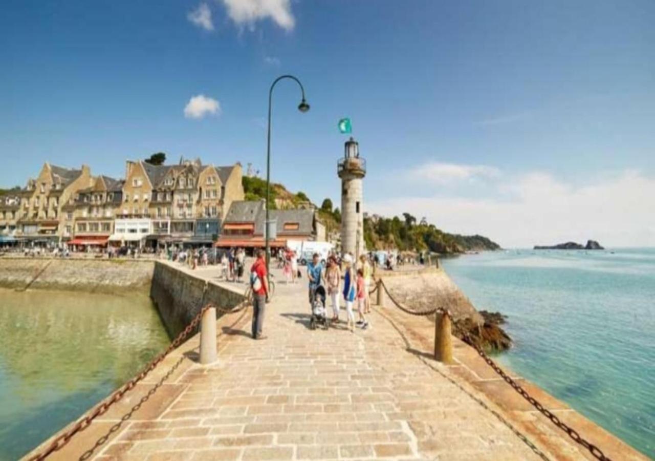 L'Etoile By Mrodbnb - Appart Neuf - Vue Mer - 25M Plage & Resto - Cine - Cheminee - Popcorn Cancale Exteriér fotografie